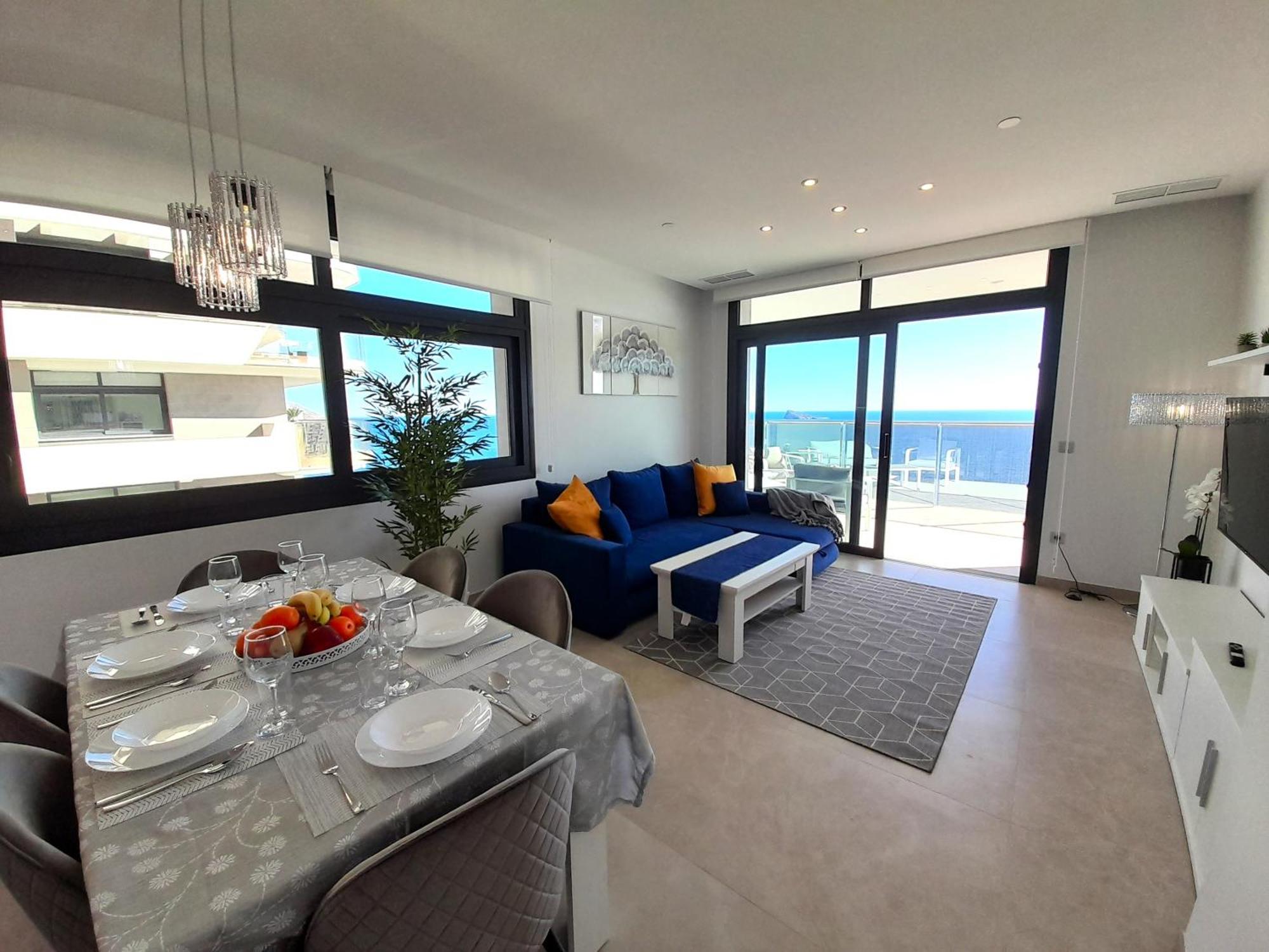 Sunset Cliffs Sea View Apartments 14 Floor Бенидорм Экстерьер фото